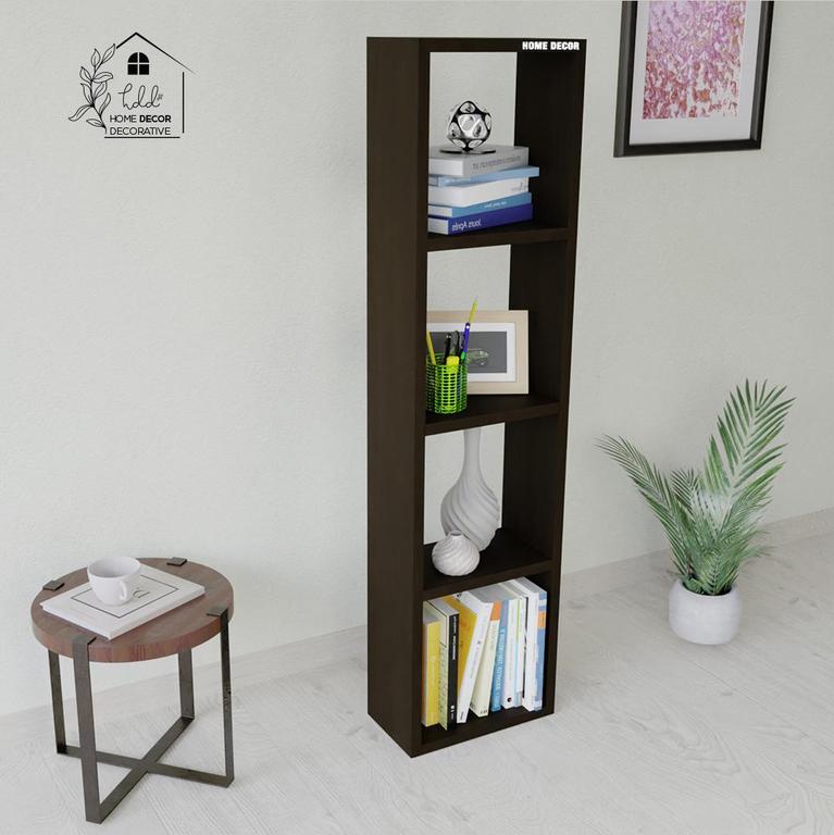 Wood Open Book Shelf  (Finish Color - Wenge, DIY(Do-It-Yourself) by Home Décor Decorative - 1