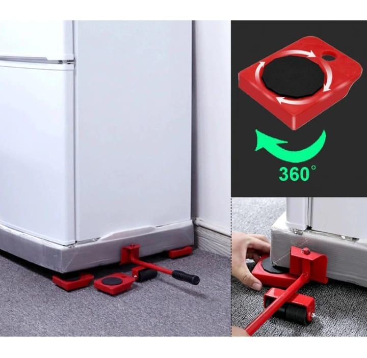 5-in-1 Furniture Moving Tool Set by T.F - Includes Transport Lifter, Furniture Slides, and 4 Wheeled Mover Roller - 9