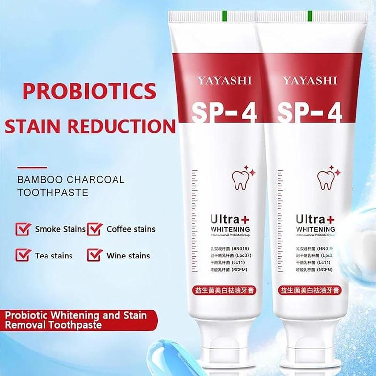 Yayashi Sp 4 Toothpaste Sp 4 Probiotic Toothpaste Yayashi Sp 4 Toothpaste Fresh Breath Toothpaste Natural Tooth Whitener For All Oral Concerns Brighter - 16