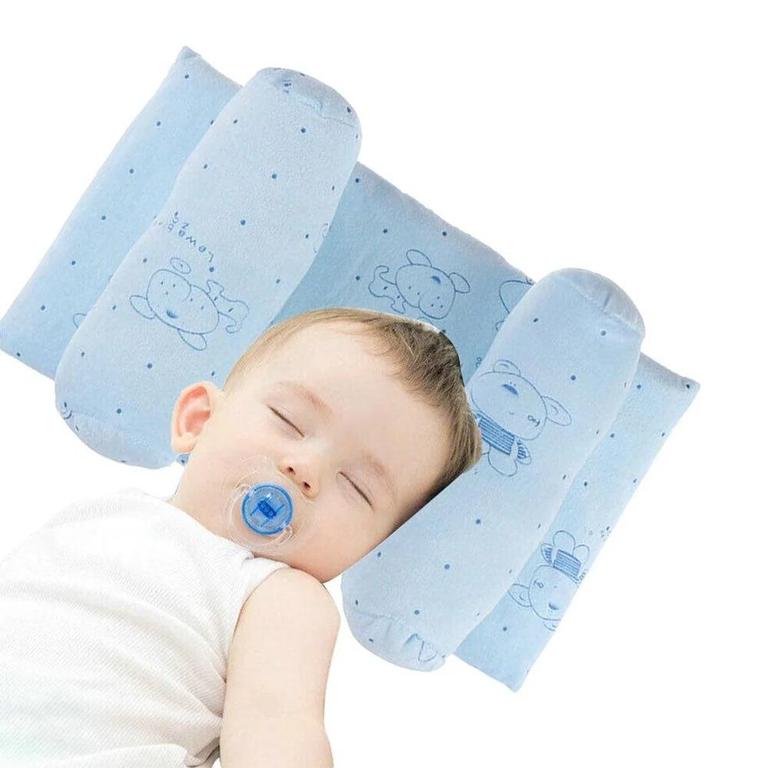 Memory Foam Adjustable Baby Head Shaping Pillow for Flat Head Prevention and Neck Support – Newborn Cushion for Crib, Stroller, and Car Seat – Breathable and Portable Design - 2