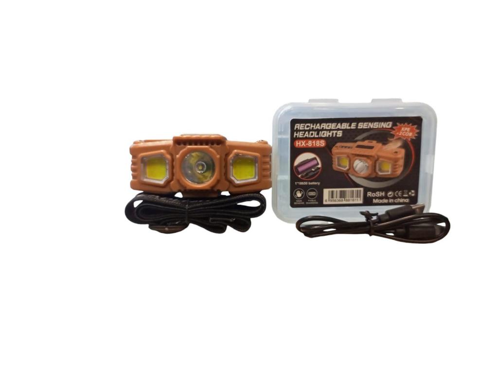 Rechargeable Dual Sensor Mode with Rainbow Multilight Induction Headlamp - 3