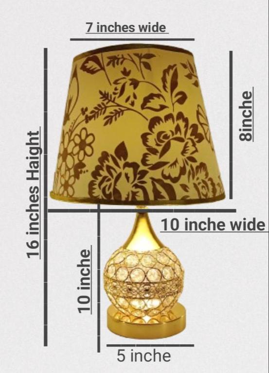 Lamp, Table Lamp, Crystal Table Lamp, 1 pcs, Table Lamp For the Room Decoartion, Bed Room and Drawing Room, Study Lamp - 1