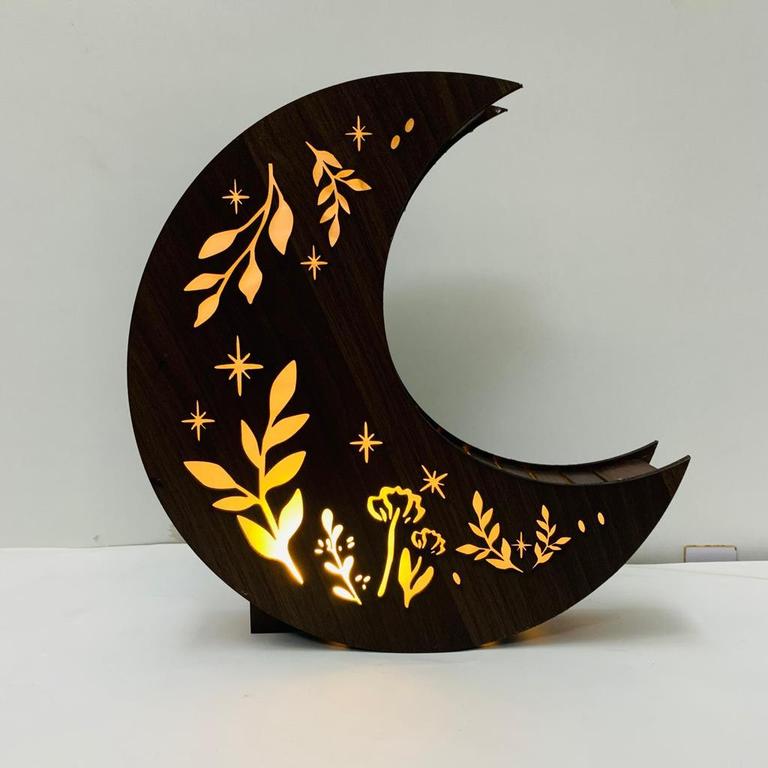 Dotz 3D Laser-Cut Wooden Lamp