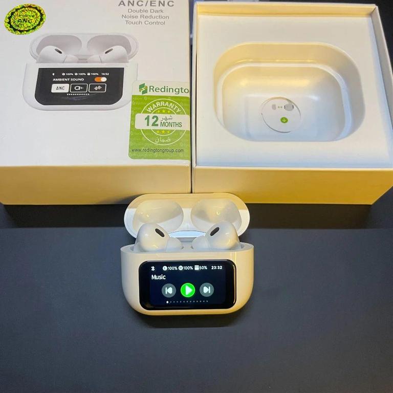 A9 PRO Wireless Bluetooth Earbuds with Digital Display, ANC, NC, Wireless Charging, and Touch Control - 4