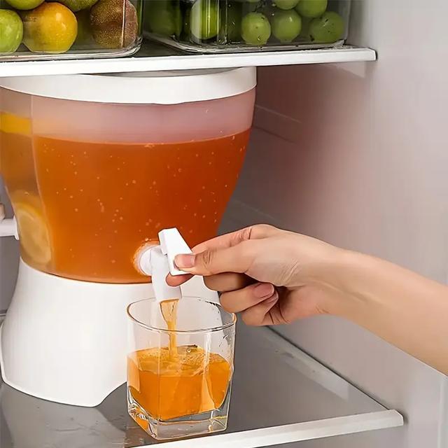 4.5 litre Juice Dispenser, 3 in 1 fridge Beverage Dispenser With 3 Spigot, 4.5 litre Rotating Water / Juice Dispenser - 3