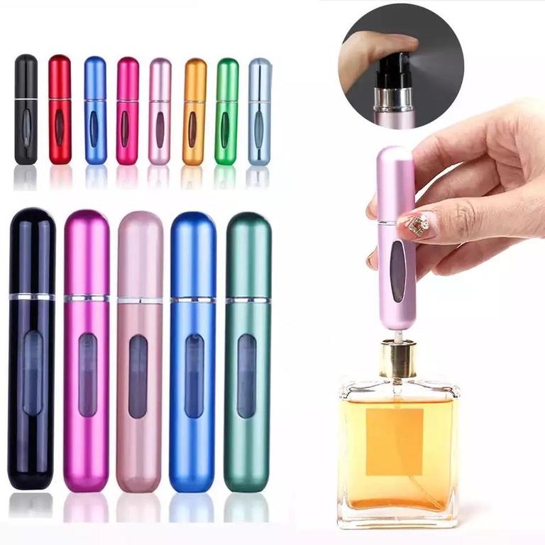 5ml Perfume Atomizer Spray Bottle (metal body) For Travel Portable Mini Perfume Refillable Atomizer Container, Mini Perfume Refills Empty Spray Perfume Container - 2