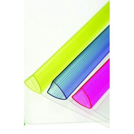 Stick Bar File - Large Size Transparent PVC Plastic Files (5 Pcs) for Assignments and Reports - 3