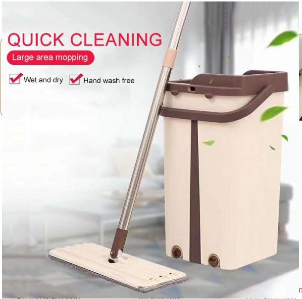 Microfiber Cleaning Scratch Mop Bucket Set - 2