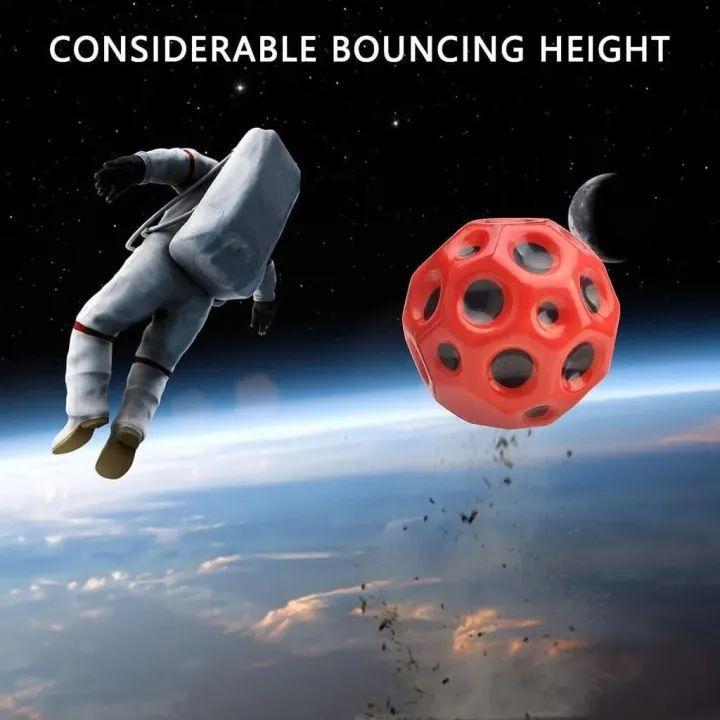 Odeez Anit Stress Moon Ball Bouncer Ball Toy Random Colors Active Play Training Catching Practicing for kids and Adults - 5