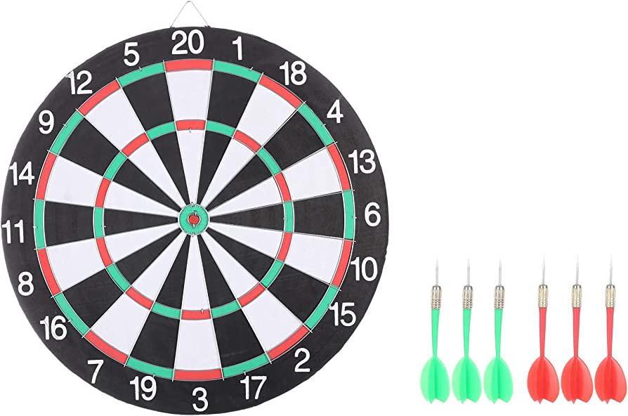 Zayraz Dart Board 15" with 6 Darts and 1 Double Sided score Game Set by Zayraz - 4