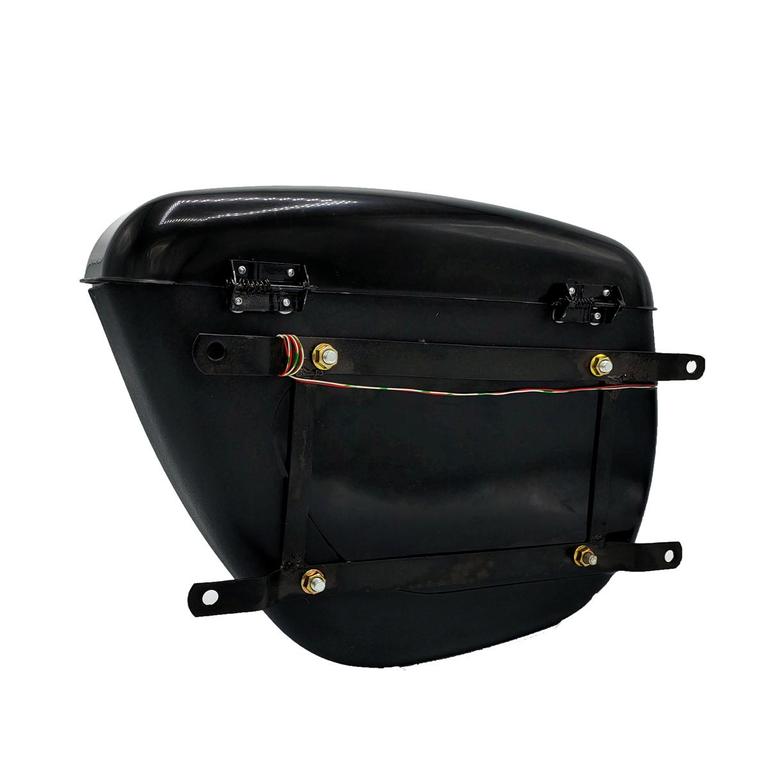 1- PC of Motorcycle Side Box (Right Side)  Tail Box  Tourist Box With LED Back Light STEELA BY AKE - 4