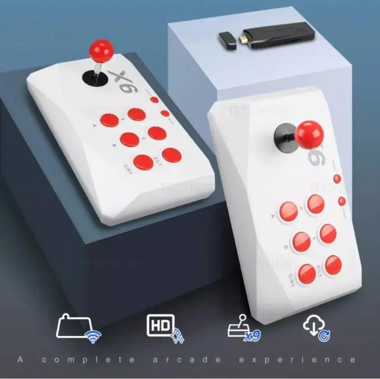 X6 Game Console with Double Arcade Joystick 64 GB 20000 Game sticks Wireless arcade joysticks - 1