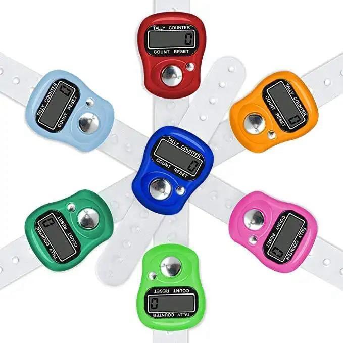Digital Finger Tally Counter Tasbeeh - Mini Hand Ring 5-Digit Portable Zikr Clicker for Prayer Counting - 1