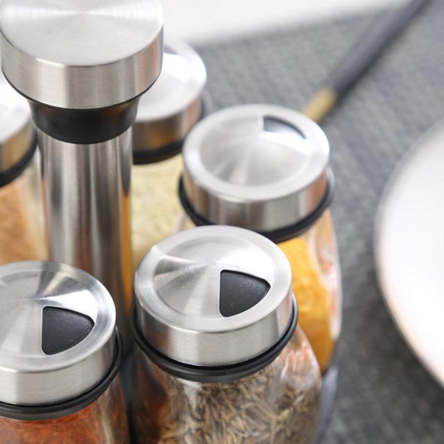 Rotating 6 Bottles Spice Rack - 5