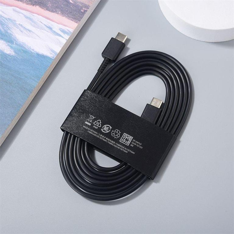 Original Samsung 45W 1.8M, 1M, C To C Type PD Super Fast Charging Cable 1/1.8M For Galaxy S21 S22 S23 S24 Ultra Plus USB Type C Cables A55 A54 A53 Note 20 10+ - 1