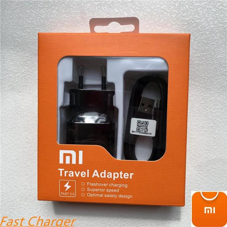 XIAOMI 12V/1.5A QC3.0 Fast Charger and USB TYPE C Data Cable for Mi Models and Redmi Note Series - 2