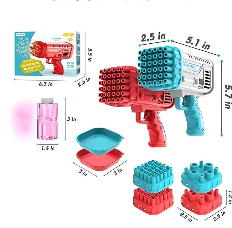 Space Rocket Bazooka Bubble Gun