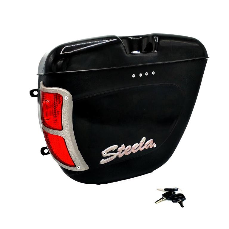 1- PC of Motorcycle Side Box (Right Side)  Tail Box  Tourist Box With LED Back Light STEELA BY AKE - 2