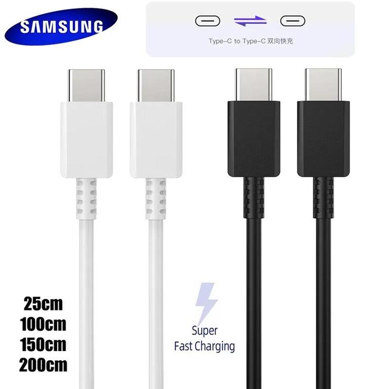 Original Samsung S20 Plus Super PD Fast Charging Cable 3A 25W USB C to Type C Line 1/1.5/2M For Galaxy Note 10/20/10+/10plus S20+ - 2