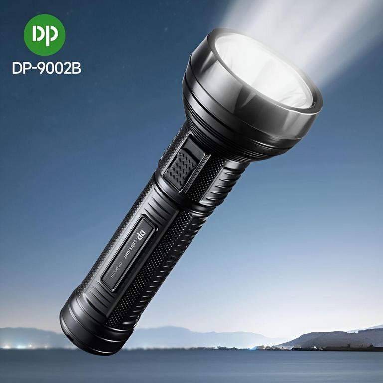 DP LED-9002 Long Range Flashlight - Portable Torch for Home and Outdoor Use - 1