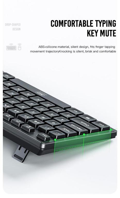 XO KB-02 2.4G Wireless Keyboard and Mouse Set Image 4